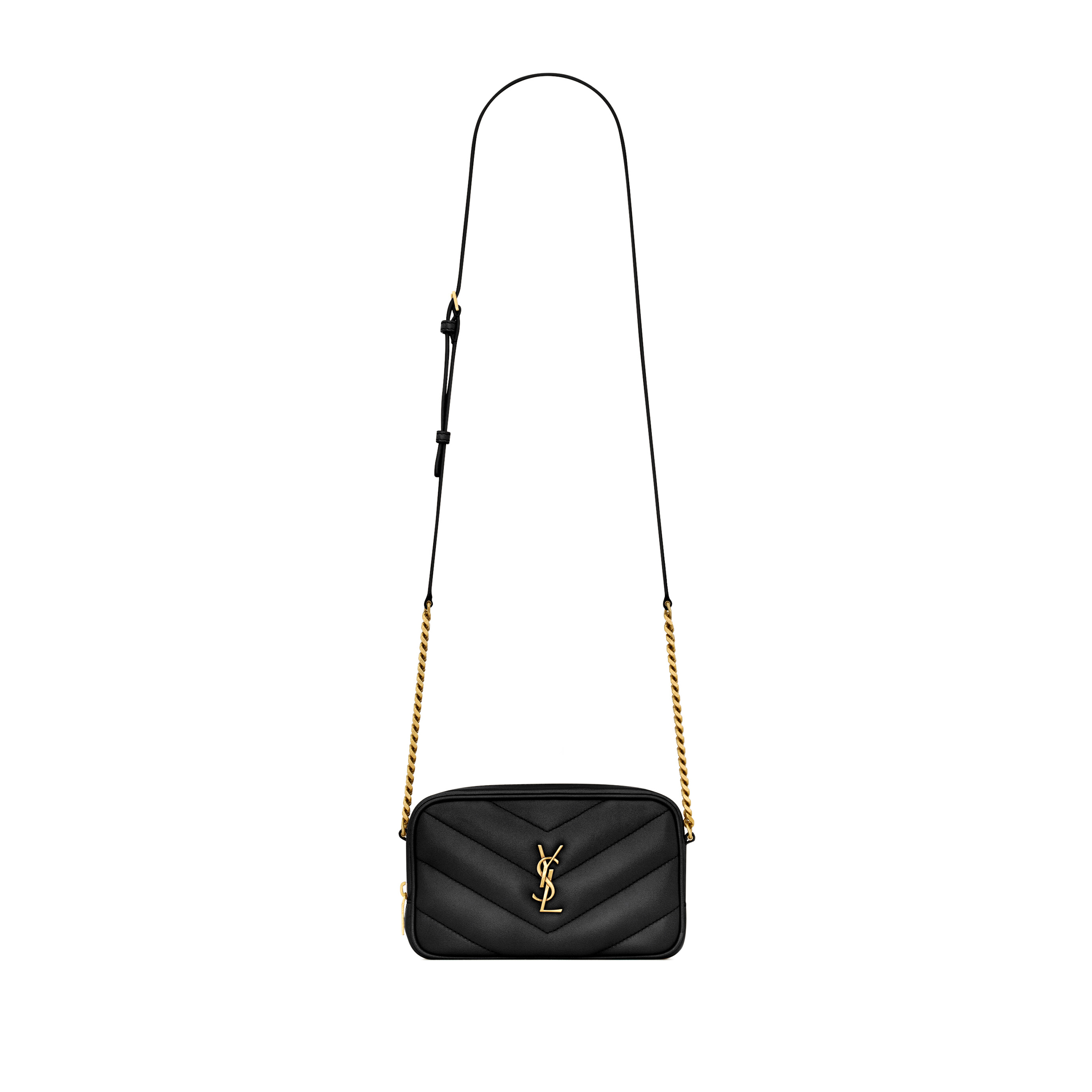 YSL LOULOU MINI CAMERA BAG IN LAMBSKIN 869816AAEAX1000 (18.5*11.5*5cm)
